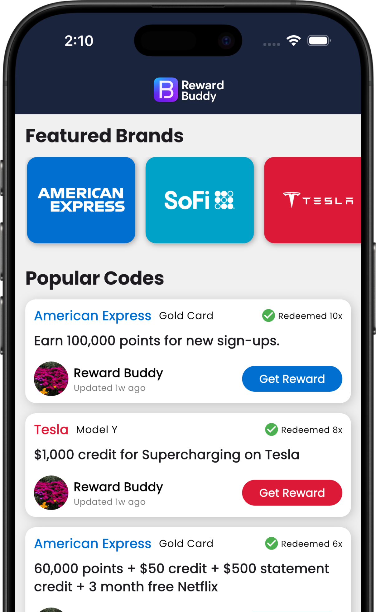 Reward Buddy App Hero Image Mobile