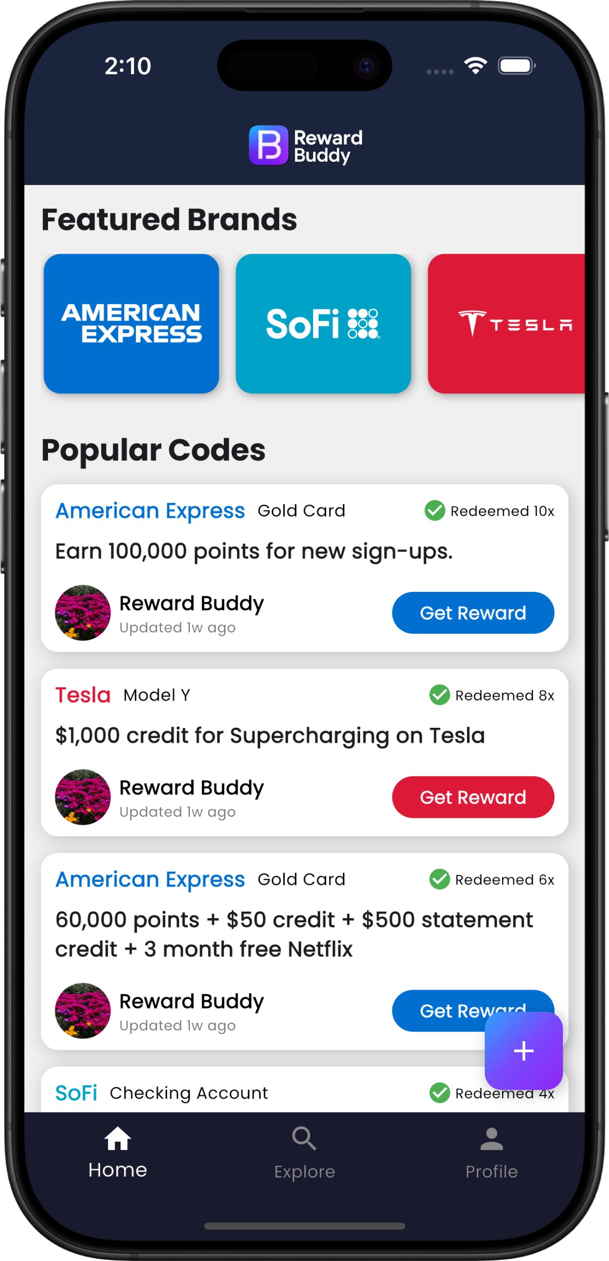 Reward Buddy App Hero Image
